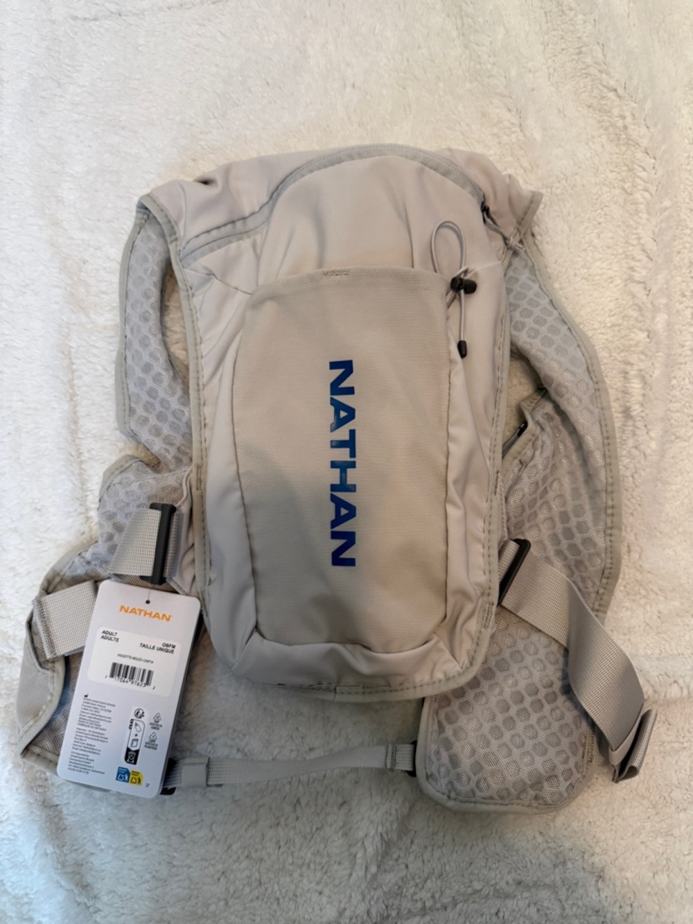 Nathan Light Gray Running Hydration Vest